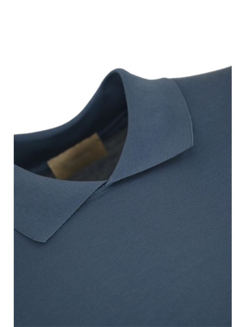 Polo in cotone Blu Polvere DRUMOHR | L0G416 00001725